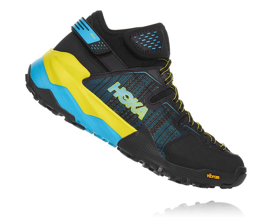 Zapatillas Trail Hoka One One Hombre - Arkali - Negras/Azules - ZJS619852